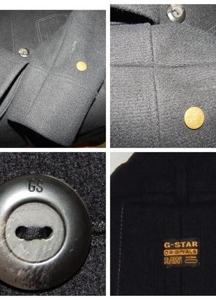 Мужское пальто тренч из шерсти g-star raw decoy wool garber trench9 фото
