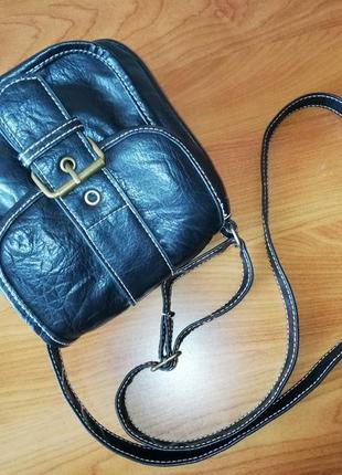 Компактная сумка кросс-боди из качественной экокожи английского бренда tu1 фото