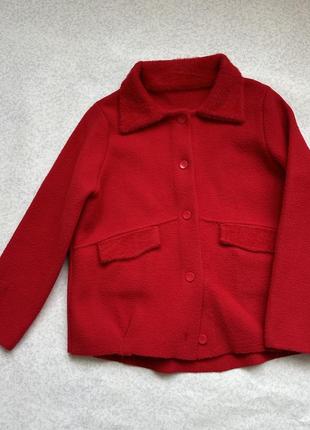 Укороченный свитер, красного цвета, новый, размер xs, s6 фото