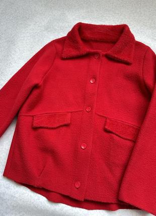 Укороченный свитер, красного цвета, новый, размер xs, s5 фото