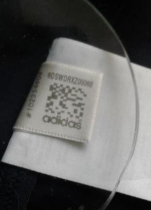 Спортивный слитный купальник темно-синий в бассейн или на пляж adidas9 фото