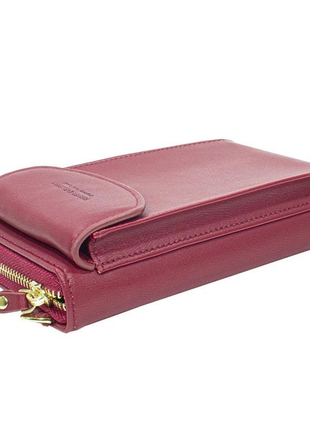 Жіночий гаманець baellerry n8591 red сумка-клатч для телефону грошей банківських карток2 фото