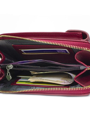 Жіночий гаманець baellerry n8591 red сумка-клатч для телефону грошей банківських карток7 фото