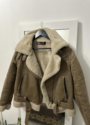 Дубленка zara