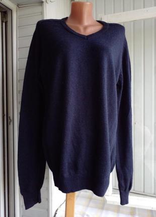 Брендовый шерстяной свитер джемпер большого размера батал3 фото