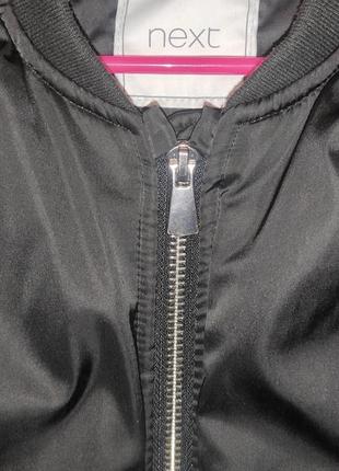 Куртка бомбер от next 128 р. черный бомбер на девочку.7 фото