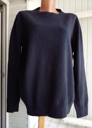 Брендовый шерстяной мягкий свитер джемпер большого размера4 фото