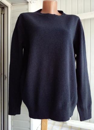 Брендовый шерстяной мягкий свитер джемпер большого размера2 фото