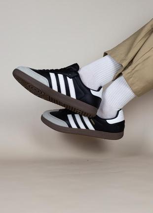 Кросівки adidas samba black white