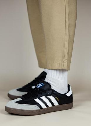 Кроссовки adidas samba black white3 фото