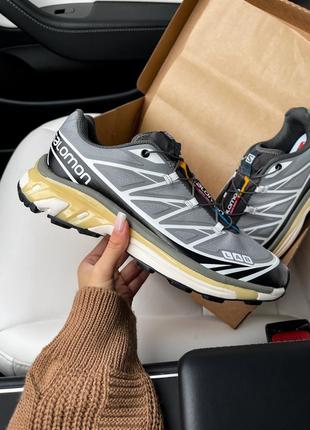 Чудові кросівки salomon s/lab xt-6 softground lt adv grey сірі унісекс 36-45 р