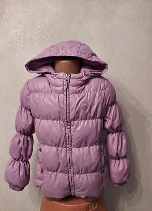 Стеганая курточка, фиолетовая дутая куртка