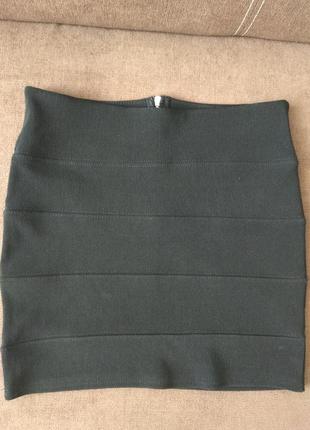 Черная бандажная юбка, класика2 фото