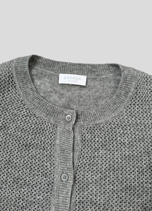Кашемировый шерстяной джемпер свитер кардиган escada кашемир шерсть6 фото
