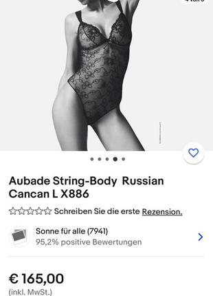 Невероятное черное кружевное боди aubade7 фото