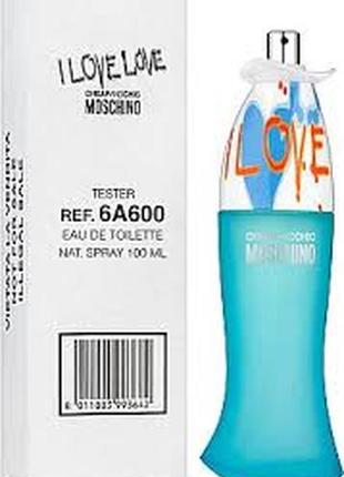 Туалетна вода (тестер) moschino i love love edt spray 100ml2 фото