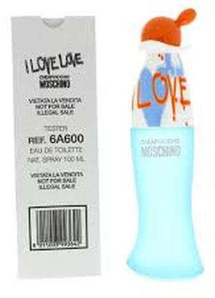 Туалетна вода (тестер) moschino i love love edt spray 100ml4 фото