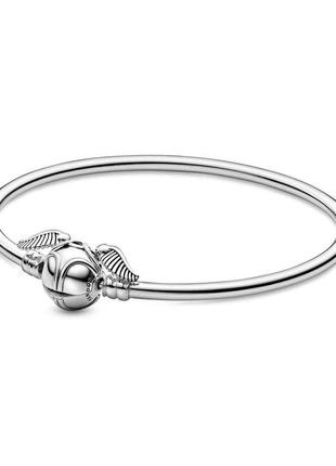 Срібний браслет для намистин пандора -бангл "снич" з серії «гаррі поттер»598619c00