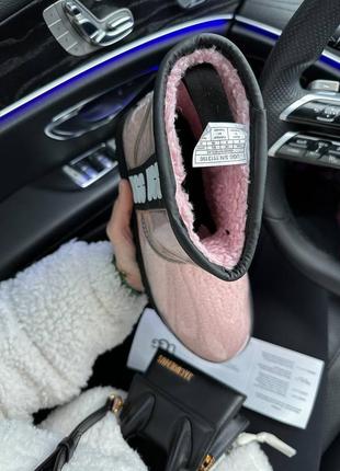 Рожеві уггі. ugg classic mini clear pink. уггі розпродаж7 фото