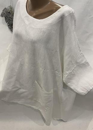 Стильна сорочка льон італія,, великого розміру7 фото