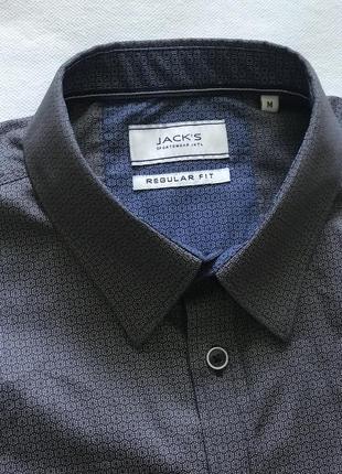 Модная рубашка jacks, regular fit . м ворот 40-41