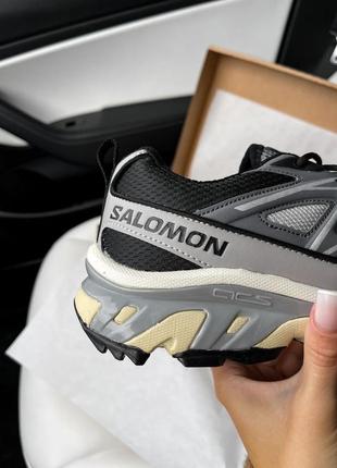 Чудові чоловічі кросівки salomon xt-6 expanse grey black сірі5 фото