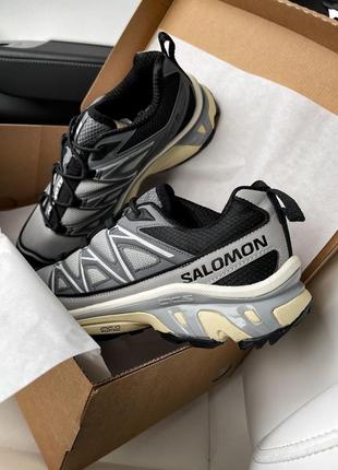 Чудові чоловічі кросівки salomon xt-6 expanse grey black сірі6 фото