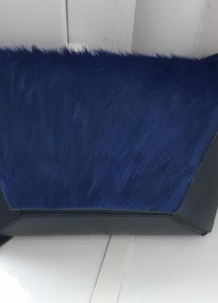 Сумочка из натуральной кожи и меха