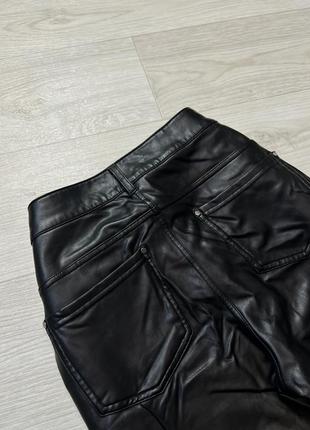 Легінси термо з еко шкіри чорні на флісі calzedonia