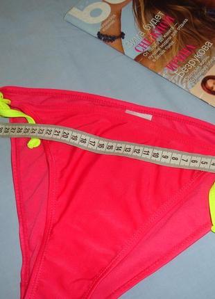 Низ от купальника раздельного трусики женские плавки размер 48 / 14 красные на завязках3 фото