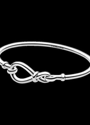 Серебряный браслет для шармов пандора -бэнгл "бесконечность" 598893c001 фото