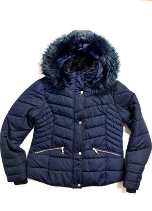Жіноча куртка primark / розмір м / жіноча куртка / куртка з хутром / коротка жіноча куртка /1