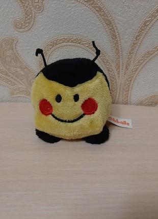 Мягкая игрушка с гранулами для моторики keel toys bobballs пчела, пчёлка1 фото