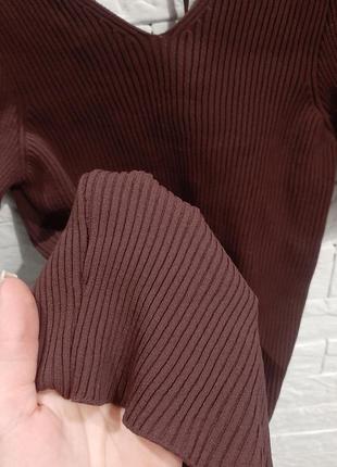 Новый бордовый пуловер only 5