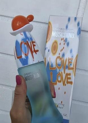 Жіноча туалетна вода moschino i love love / тестер москіно лав лав / 100 ml
