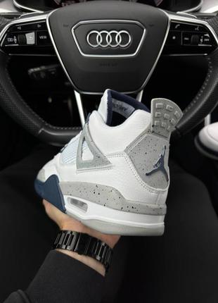 Мужские кожаные кроссовки в стиле nike air jordan 4 retro 🆕 найк джордан 47 фото