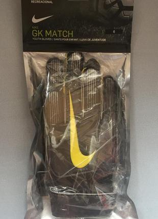 Вратарские перчатки для детей nike junior match goalkeeper gs0368-0608 фото