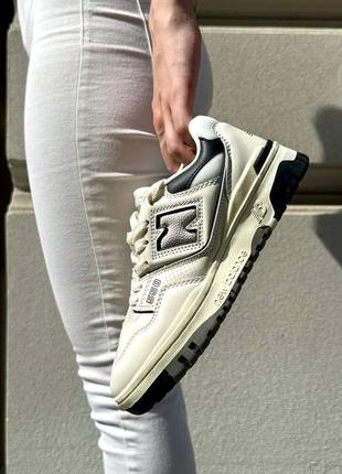 New balance 550 beige (black)3 фото