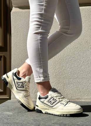 New balance 550 beige (black)5 фото