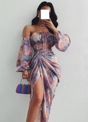 Розпродаж костюм prettylittlething комплект asos боді з рукавами + спідниця