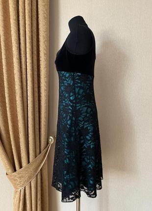 Коктейльное кружевное платье-комбинация3 фото