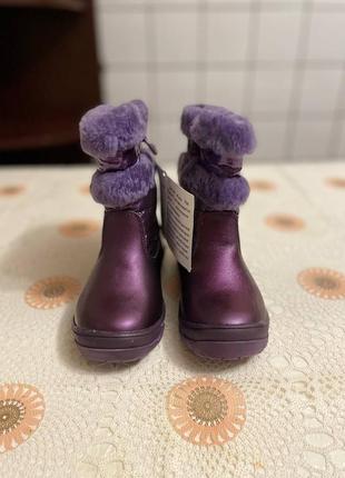 Теплые зимние ботинки для девочек5 фото