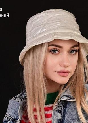 Панама жіноча тепла з плащівки на флісі демісезон/зима