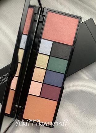 Палетка тіней та румʼяна kiko milano smart eyes and face palette