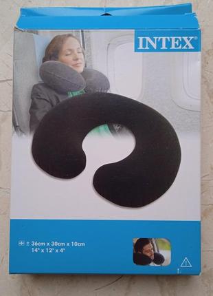Надувная подушка intex дорожная подголовник1 фото