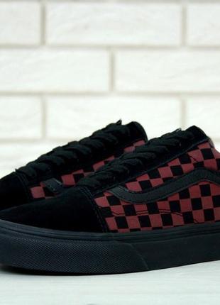 Мужские кеды vans old skool / ванс олд скул в клеточку вансы9 фото