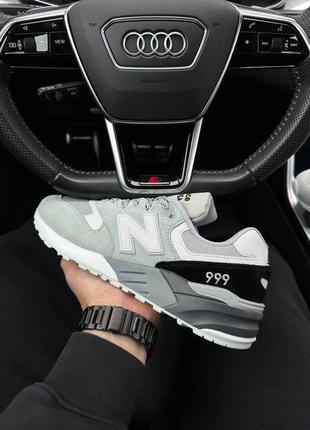 Чоловічі замшеві сірі кросівки в стилі new balance 999 🆕 нью баланс 999