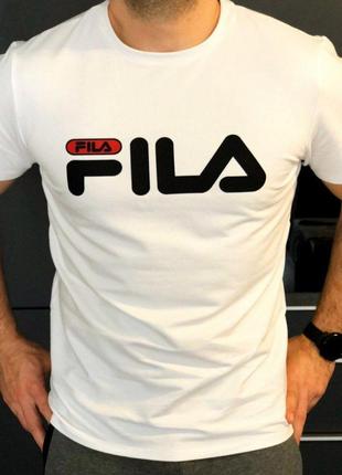 Мужская футболка fila белая