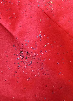 Насыщено красное корсетное платье а силуэта вечернее свадебное плаття ручной работы р s 42 44 корсет6 фото