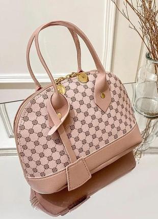 Женская стильная сумка розовая